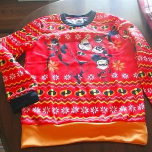 Size small unisex Disney Incredibles ugly Christmas sweater